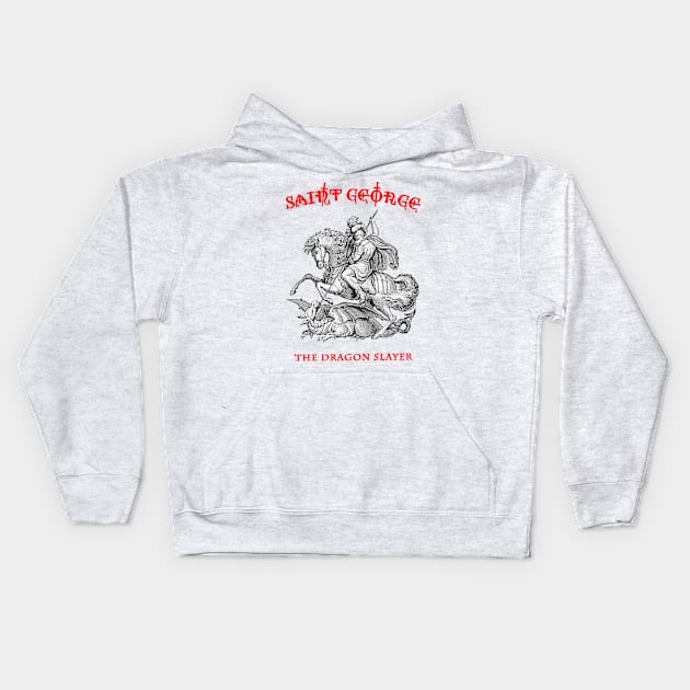 Saint George Dragon Slayer Kids Hoodie by biggeek